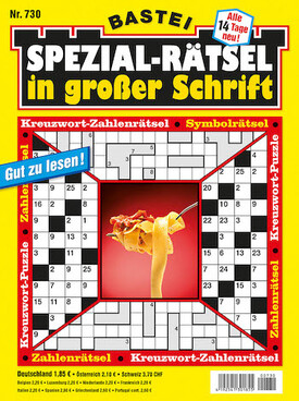 Zeitschrift Spezial Rätsel in großer Schrift Abo