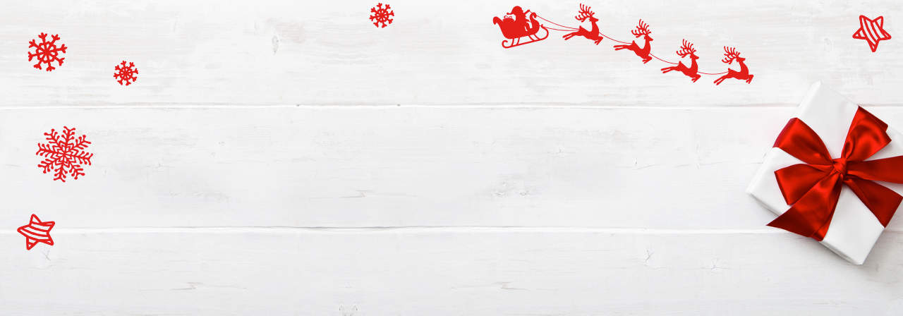 Alle Titel Banner mit Weihnachtsdeko
