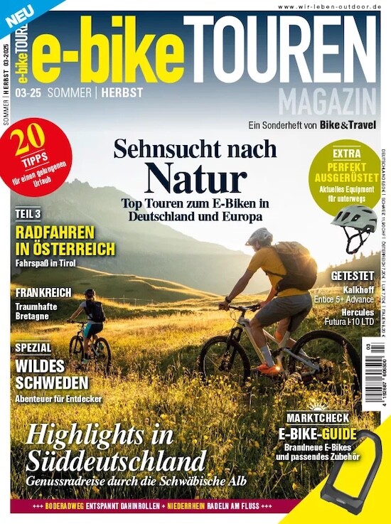 E-Bike Touren Magazin Abo im Geschenkabo beim Lorenz Leserservice bestellen