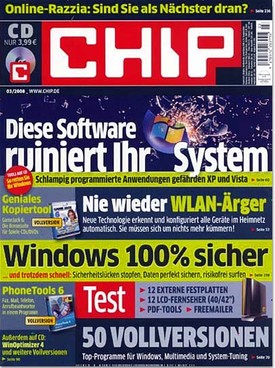 Zeitschrift Chip mit CD Abo
