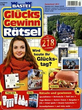 Zeitschrift Glücks Gewinn Rätsel Abo