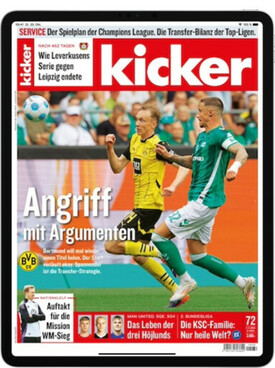 Zeitschrift kicker eMagazine plus Abo
