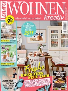 Zeitschrift Laura Wohnen kreativ Abo