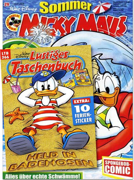 Zeitschrift Micky Maus Taschenbuch Kombi Abo