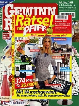 Zeitschrift Rätsel mit Pfiff + Gewinnrätsel Abo
