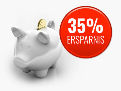 35% Ersparnis